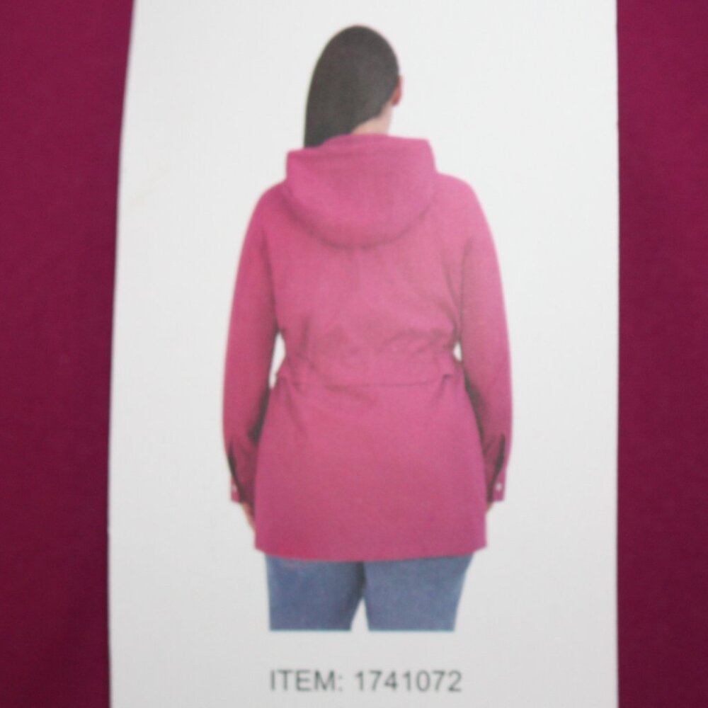Vince Camuto Women's Pink Fuchsia Lightweight Rain Jacket in size XL NWT - Picture 8 of 12